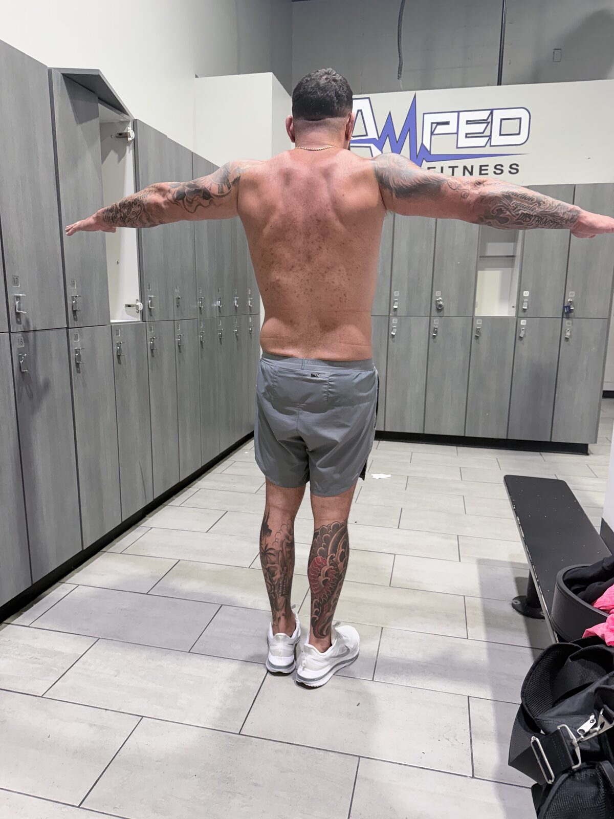 Back view after consistent coaching