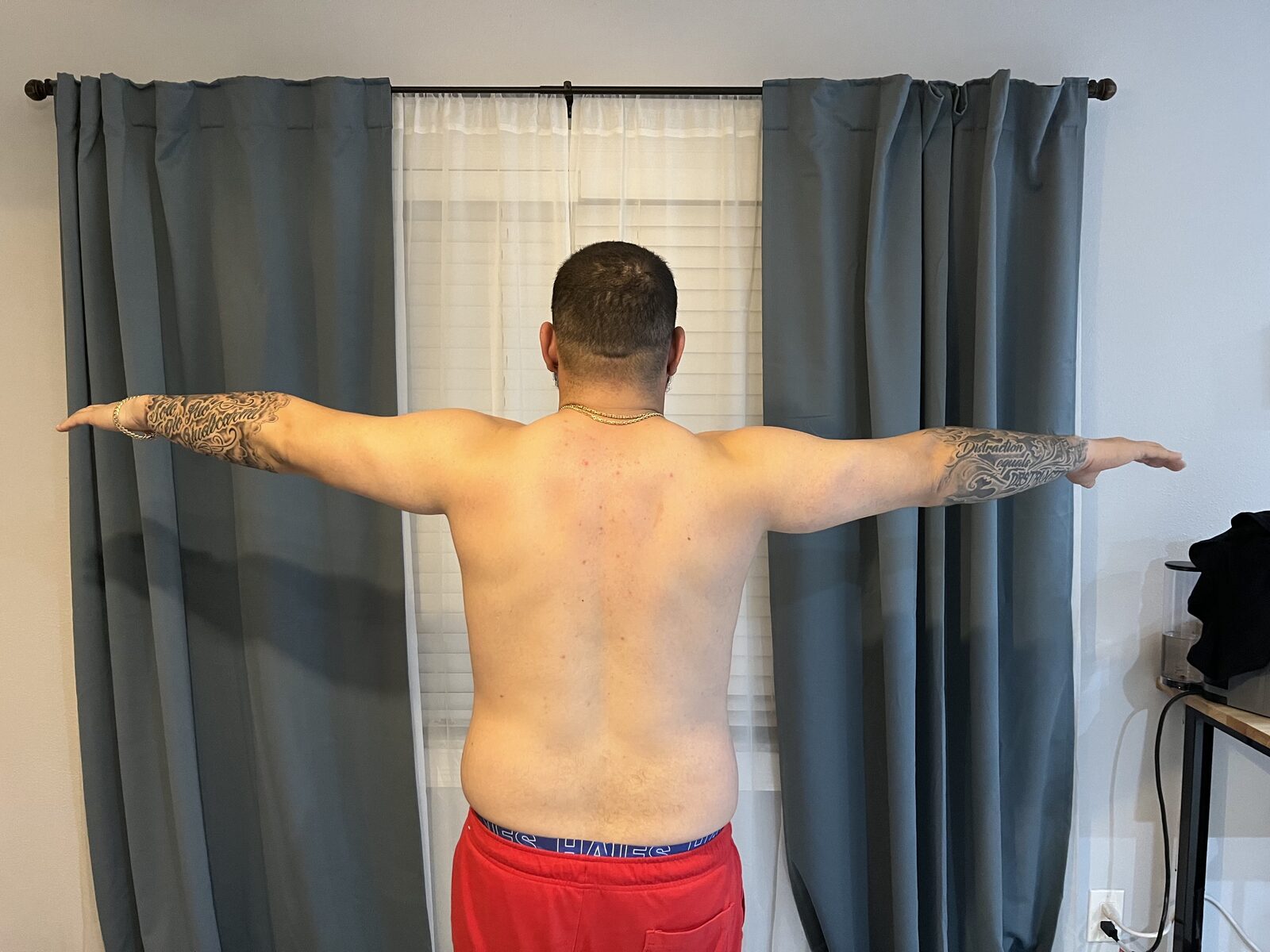 Back view before coaching