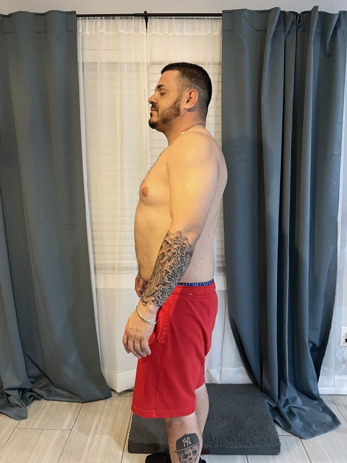 Side view before coaching